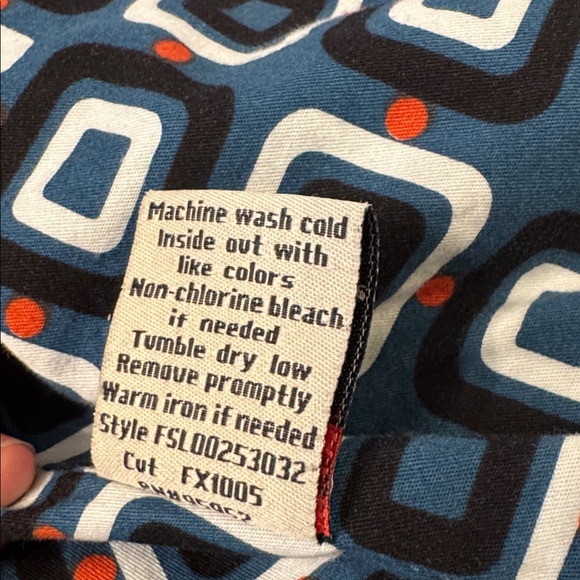 Dark Denim Trench Coat Fitted Button Up Jacket w/ Pockets Patterned Lining 2X - Picture 14 of 14